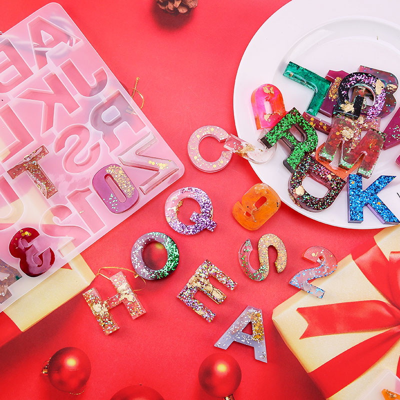ตัวอักษรอีพ็อกซี่เรซินชุดแม่พิ - Resin Art Alphabet บทวิจารณ์และราคา