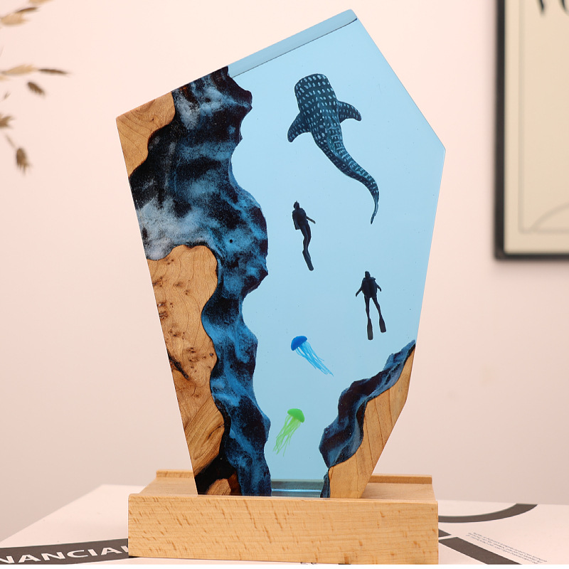 ของตกแต่งเรซิ่นรูปน้ำพุร้อน วา - Resin Art Wedding Gift บทวิจารณ์และราคา