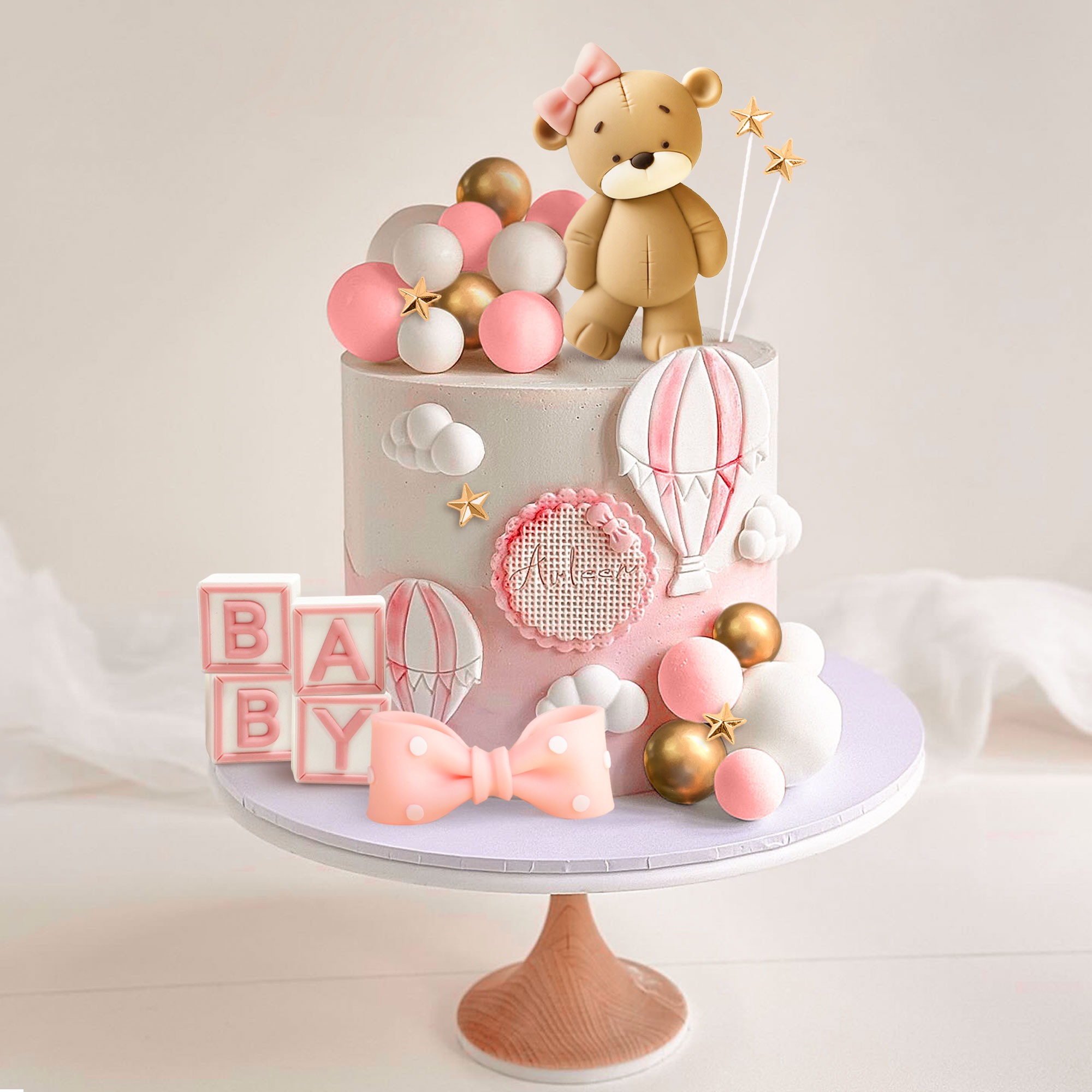 LaVenty หมีสีชมพูเค้กตกแต่งเด็ - Resin Art Alphabet บทวิจารณ์และราคา