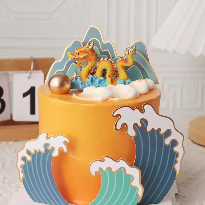 ที่ตกแต่งหน้าเค้กรูปมังกรและนก - Resin Art Alphabet บทวิจารณ์และราคา