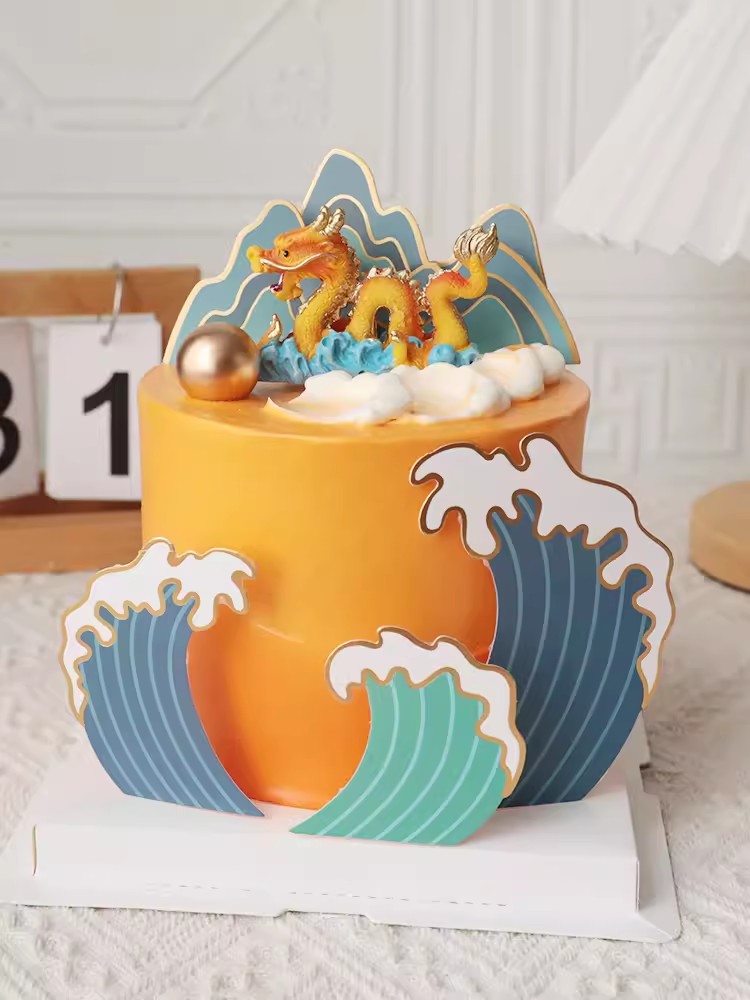 ที่ตกแต่งหน้าเค้กรูปมังกรและนก - Resin Art Alphabet บทวิจารณ์และราคา