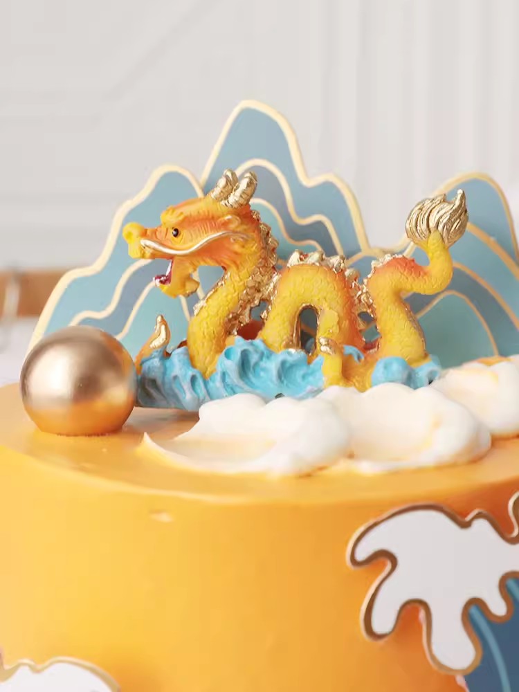 ที่ตกแต่งหน้าเค้กรูปมังกรและนก - Resin Art Alphabet บทวิจารณ์และราคา