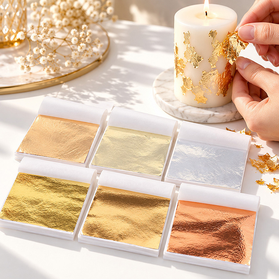 กระดาษฟอยล์สีทอง 100 แผ่น สำหร - Resin Art Wedding Gift บทวิจารณ์และราคา