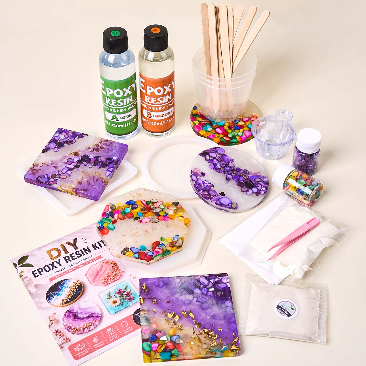 ชุดทำที่รองแก้วเรซิ่นอีพ็อกซี่ - Resin Art Equipment บทวิจารณ์และราคา