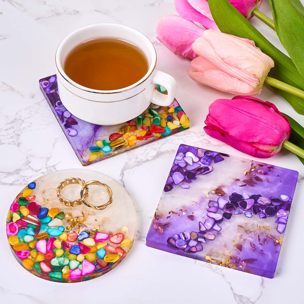 ชุดทำที่รองแก้วเรซิ่นอีพ็อกซี่ - Resin Art Equipment บทวิจารณ์และราคา