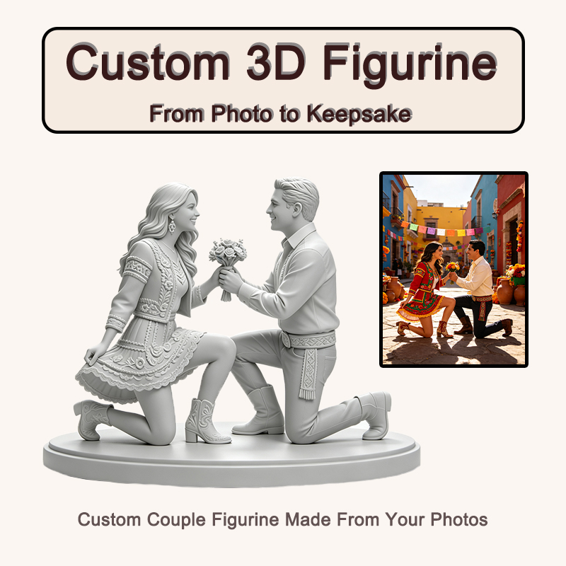 รูปปั้นคู่รักพิมพ์สามมิติตามภา - Resin Art Wedding Gift บทวิจารณ์และราคา