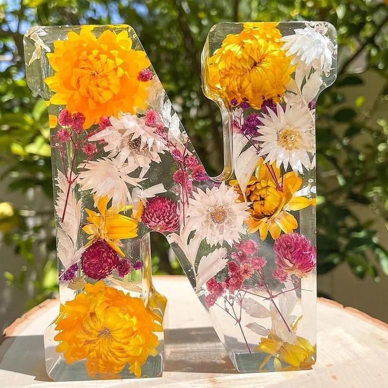 ดอกไม้ 26 ตัวอักษรไฟกลางคืนโคม - Resin Art Alphabet บทวิจารณ์และราคา